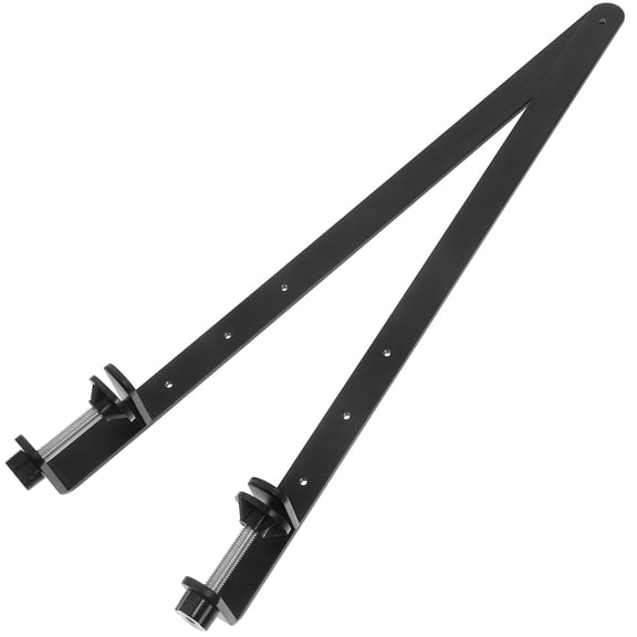 LABSERRON 2-Pack Black Adjustable Rod Stand for Desktop Pegboards, Versatile Storage and Easy Installation Solution