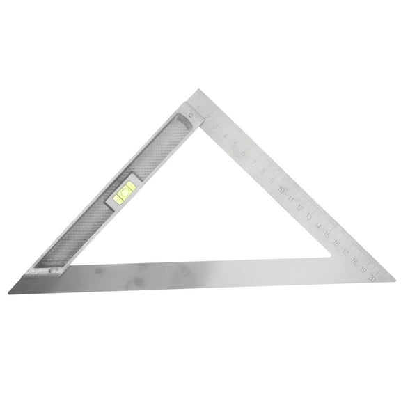 KAKOWELY Measure Rulers Measuring Tool Iron Leveling Triangle for Measurement 1Set 8.5*8.5*0.4in