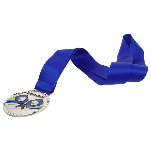Durable Zinc Alloy Medal for Sports Events Competition Awards Silver Color Elegant