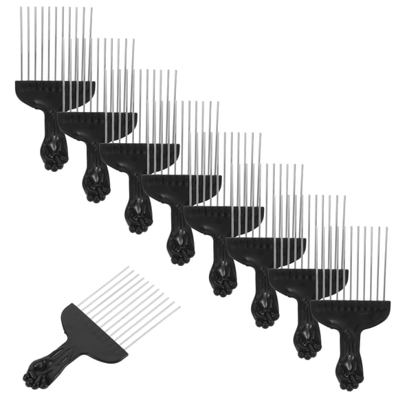 FRCOLOR Mens Comb Costume Mask Electric Heated Fine Tooth Man Black