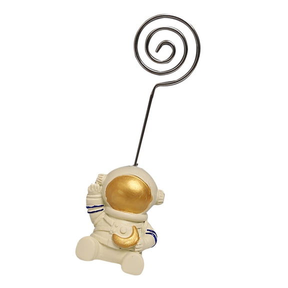 FRCOLOR  Menu Holders Creative Note Clip Paper Desktop Stand Office White