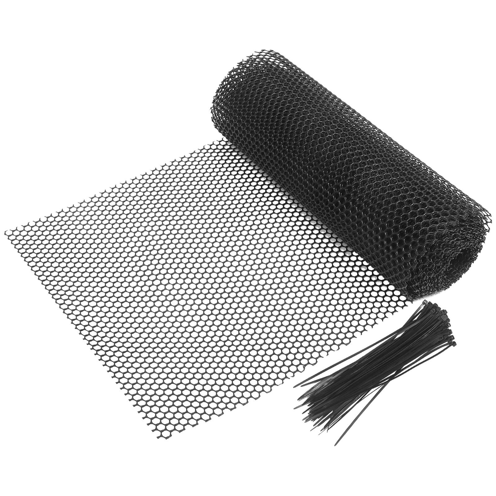 WASHWEPE Garden Protection Net Black 1Set 235.80X15.72X0.08in