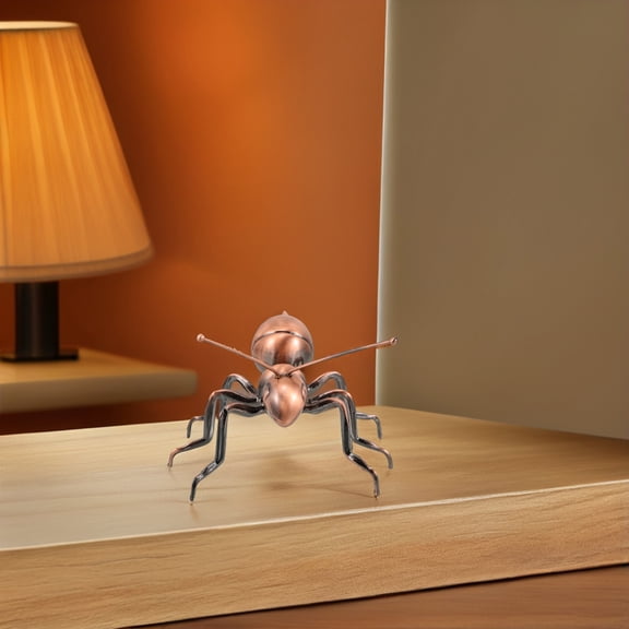 FRCOLOR Metal Ant Ornament Cute Ant Sculpture Vintage Animal Decor Garden Ant Art Decorative Metal Ant Metal Yard Art Desktop Ant Decorative Statue