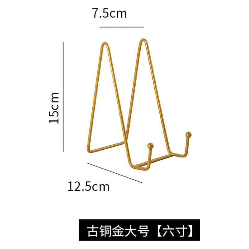 FRCOLOR Metal Easel Plate Holder Easel Display Stand Metal Plate Stand