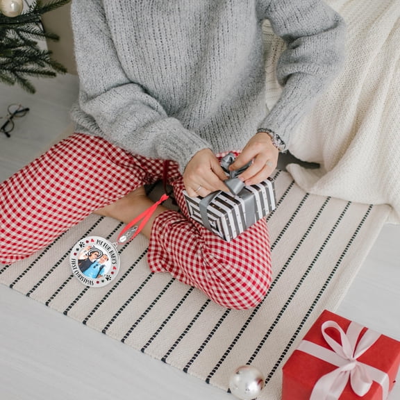 FRCOLOR  Metal Photo Frame Picture Memorial Christmas Tree Decorations