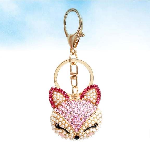 HAKIDZEL Alloy Key Holder Metal Rhinestone for Girls Birthday 1Pcs
