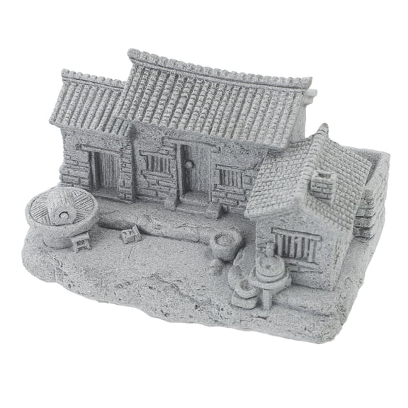 FRCOLOR Micro-landscape Chinese House Decor Antique Chinese Style Mini House Ornament for Bonsai