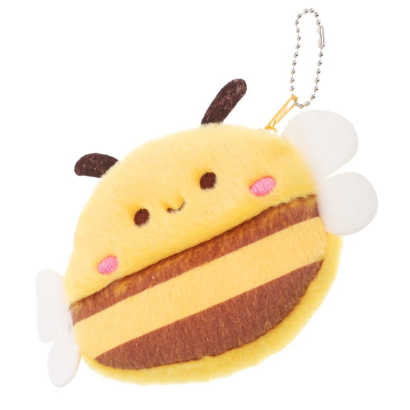 FRCOLOR Yellow Plush Animal Bag Purse Soft Small Handbag 16.2x11x3.2cm Cute Kids Accessory