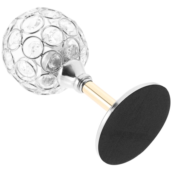 WASHWEPE Crystal Candlesticks Silver Iron 1Set Miniature Party Decoration For Families