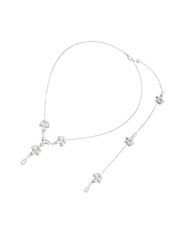 Ladies Back Chain Necklace with Trendy Crystal for All Occasions