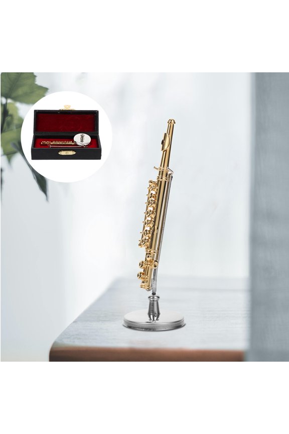 Flute Musical Instrument Mini Flute for Adults Photo Prop for Office Use 1 Set
