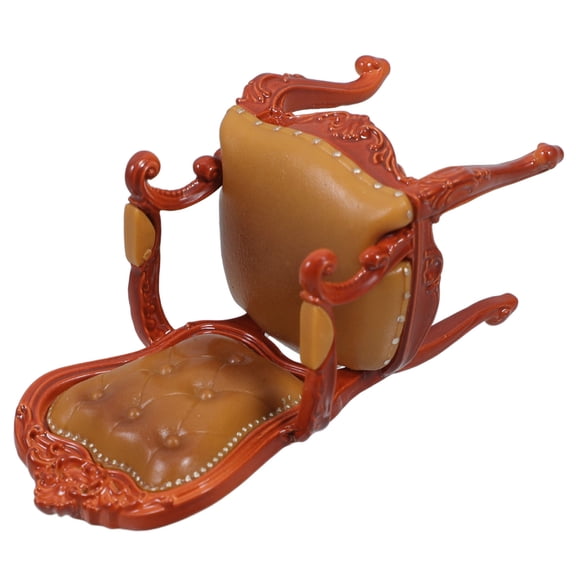 FRCOLOR Mini Furniture Vintage Style Miniature Chair Model Doll House Decoration Classical Chair Mini Chair Mini House Chair Decor