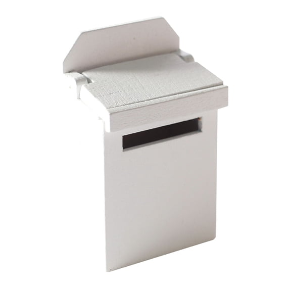 PAMINGONO mailbox toy mailbox model decoration Wooden White for Toy 1Set