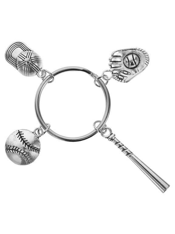 small baseball keychain Keychain for High-class Zinc Alloy Practical 1Set Birthday