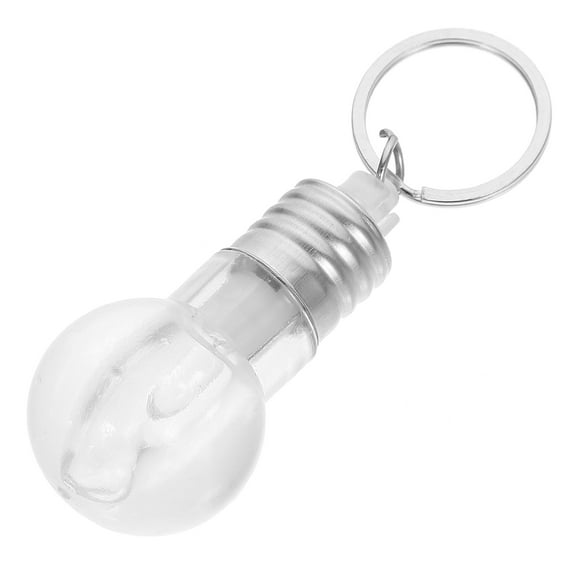 FRCOLOR Mini LED Flashlight Keychain with Silver Color Great for Decor Use and Daily Life Gifts