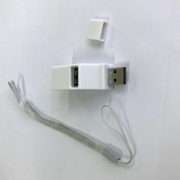 FRCOLOR Mini Portable 3 Port USB 2.0 Deconcentrator Direct USB HUB Extension HUB White