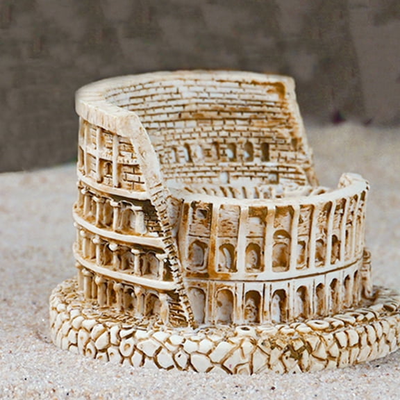 FRCOLOR Mini Sculpture Roman Decor Beige Resin Figurines for Home Decor and Tabletop Display 3pcs