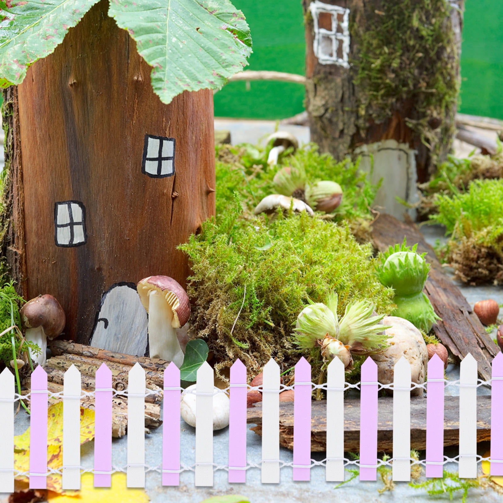 Miniature Garden Fence Wooden Fence, Flexible Miniature Fence, Wooden