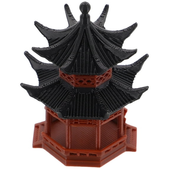 FRCOLOR Miniature Zen Garden Figurines Micro Landscape Accessories Mini Plastic Pagoda Decoration Asian Pagoda Decor for Bonsai Garden