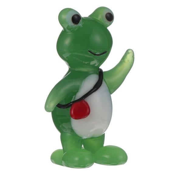 FRCOLOR Miniature for Glass Frog Ornament Frog Figurine Decoration Frog Crafts 3.5X3CM