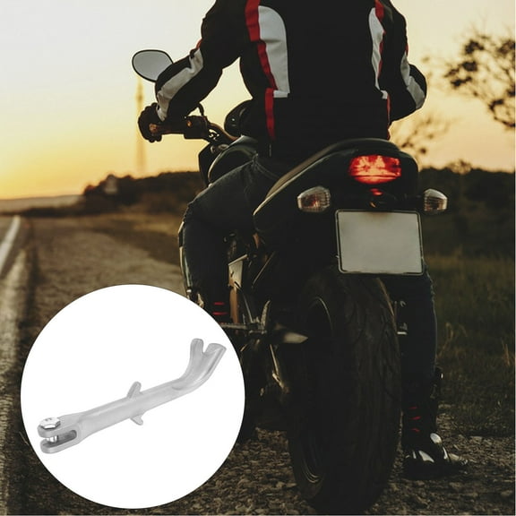 FRCOLOR Motorcycle Center Stand Kickstand Replacement Plate Rear Lift Man Silver