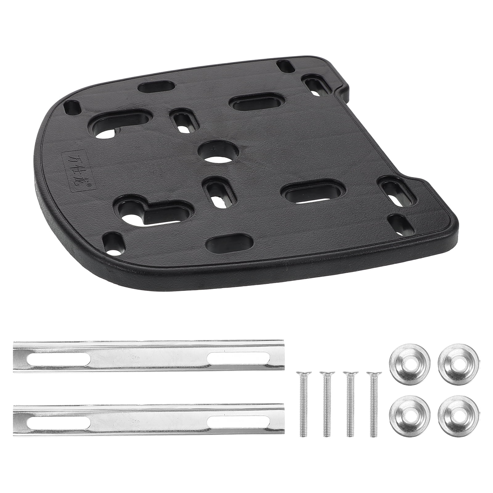 FRCOLOR Motorcycle Mounting Base External System Luggage Rack Black