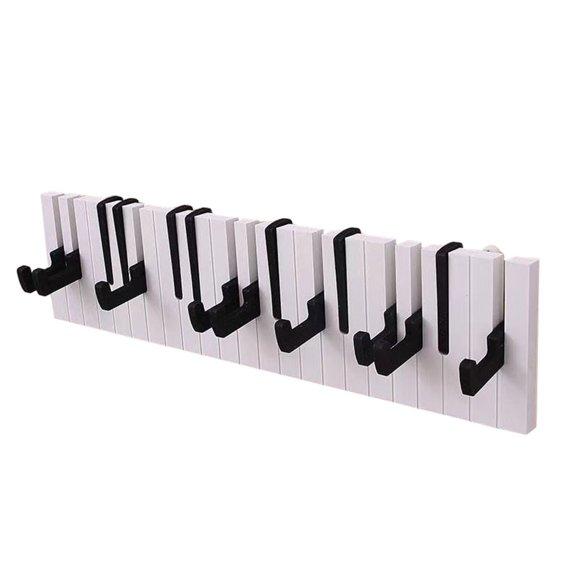 FRCOLOR Mounted Music Instrument Key Hook Wall-mounted Hooks White
