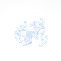 FRCOLOR Mounting Rope Light 10PCS/Pack Clear PVC LED Rope Light Clips Holder Durable Mounting Rope Light Clips for Round Rope Light,0.63"X0.31"X0.2"