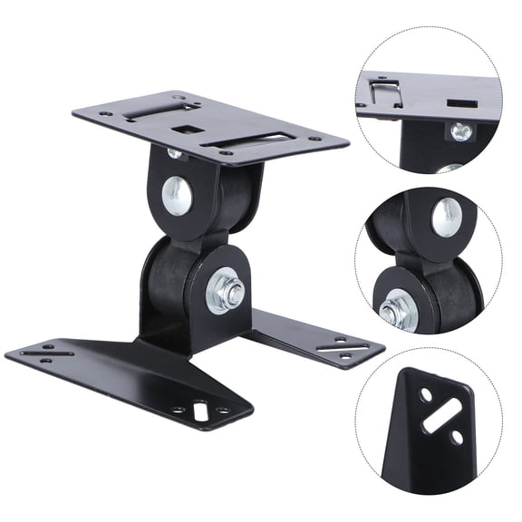 PAMINGONO Adjustable Rotating Wall Mount for LCD TV Displays Black Easy to Install Durable Steel