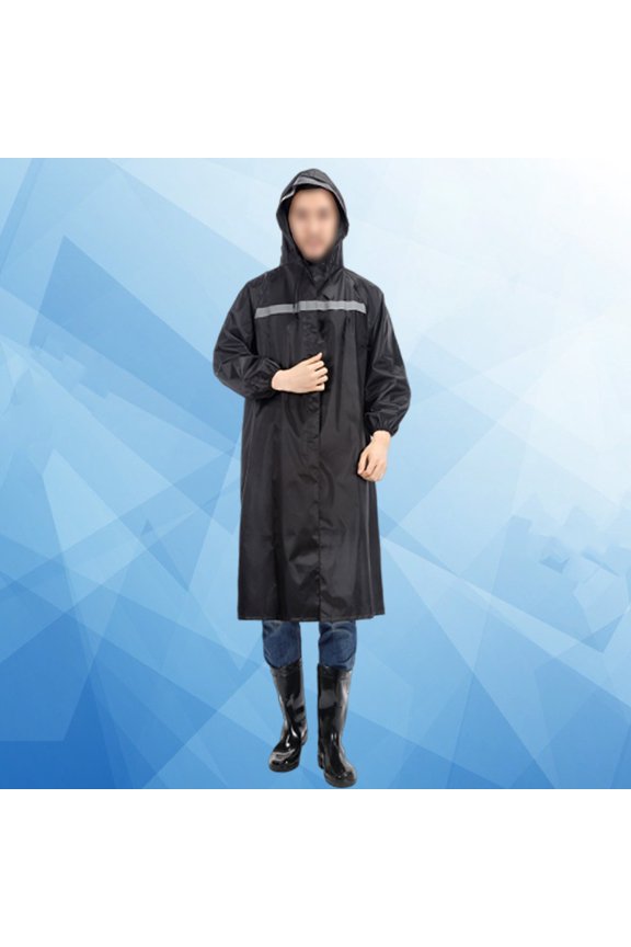 Multifunction Cloak Rain Coat Jacket Waterproof Jackets Women Travel Black