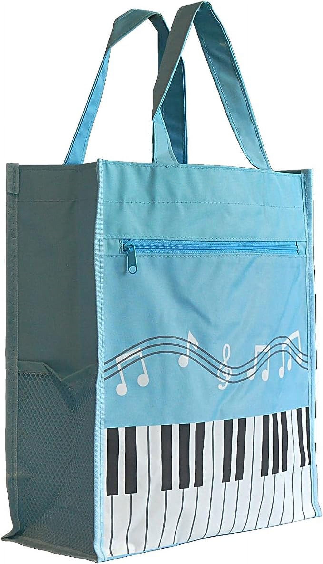 FRCOLOR Music Note Bag Portable Tote Bag Music Books Storage Bag Girl
