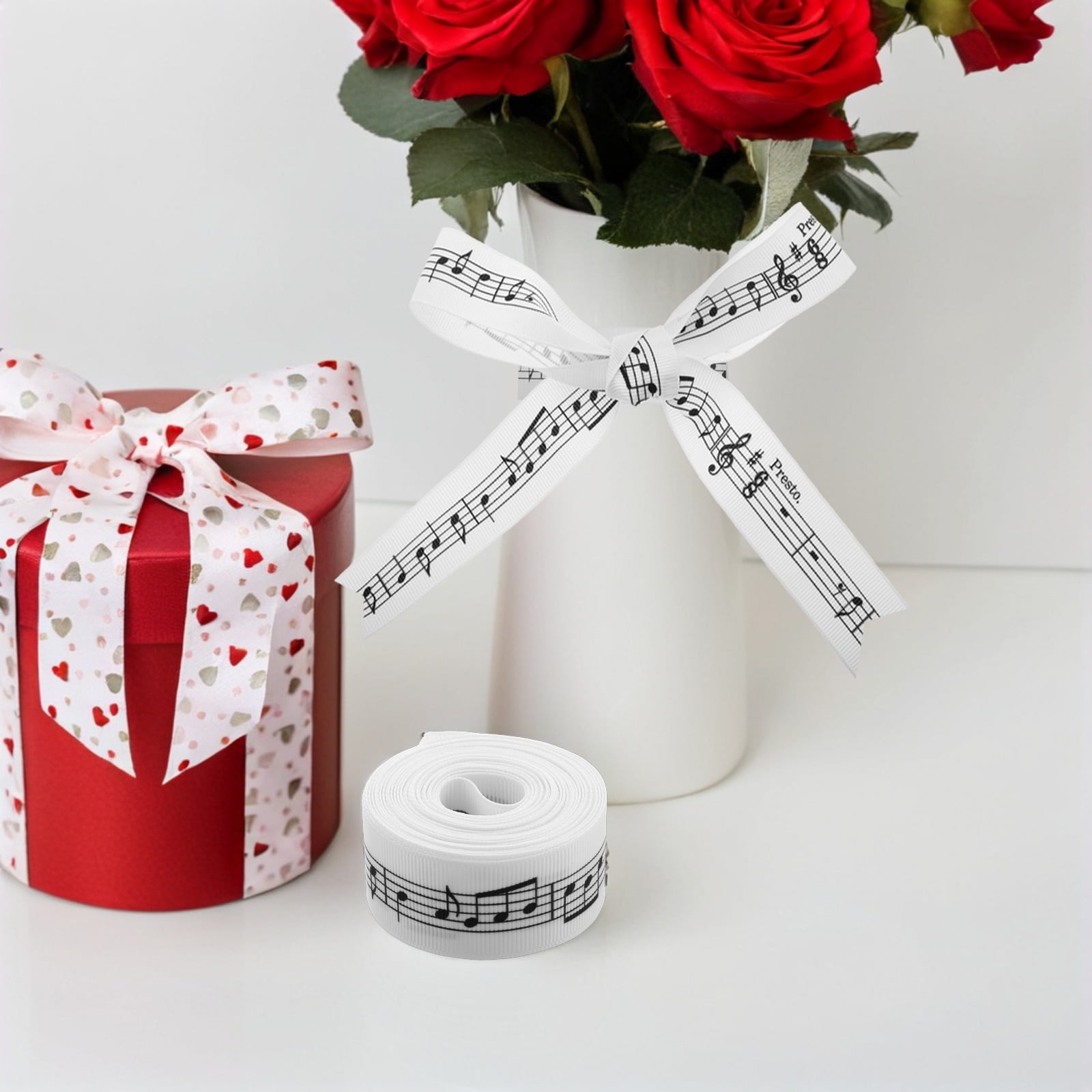 Note With A Ribbon LABSERRON Multi Color Music Ribbon for Present Wrapping Sheet Music ...