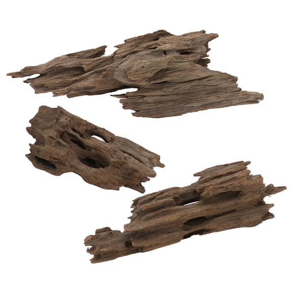 LABSERRON Tree Root Aquarium Ornament Wooden Dark Brown for Freshwater Environment 1Pcs 7.9x3.9in