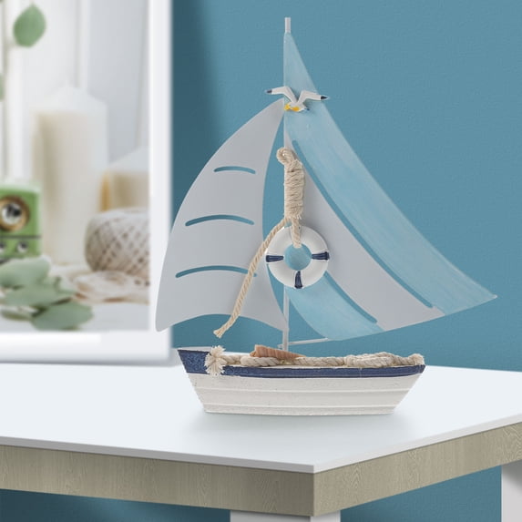 FRCOLOR Nautical Sailboat Model Marine Style Sailing Ship Seaside