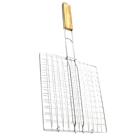 FRCOLOR Nets BBQ Grill Clamp Basket Outdoor Barbecue Accessories Dad