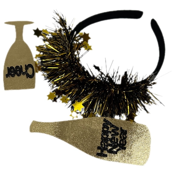 DECOMELODY Cloth Headband For Men Women Children New Year Party Photo Prop 1Set