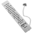 thumbnail image 1 of FRCOLOR Notes Stainless Friend Gift Bookmark Student 13.00X2.60X0.20CM Silver, 1 of 8
