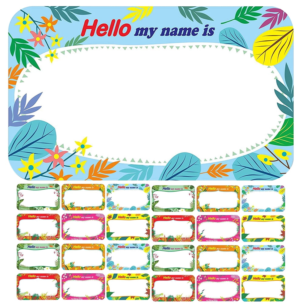 WRISTBIQUE Self-Adhesive Label Name Tag Sticker Assorted Color 300Pcs ...