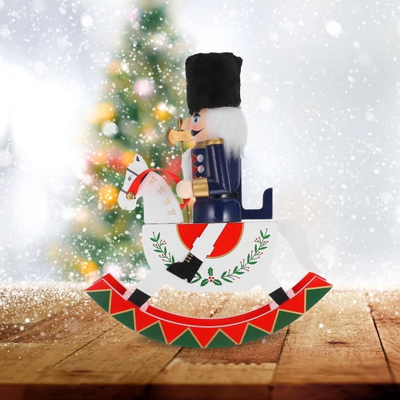 FRCOLOR Nutcracker Christmas Nutcrackers Xmas Man Child Blue