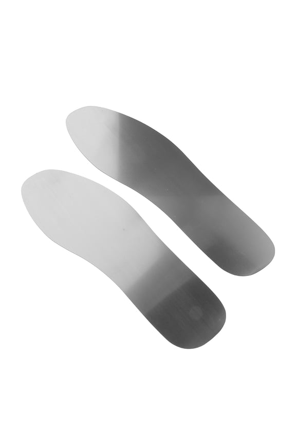 OUNONA 2pcs Metal Shoe Inserts for Men and Women Stainless Steel Anti Puncture Insoles Work Boot Insoles Ideal for Safety Footwear