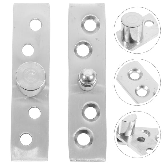 FRCOLOR OUNONA 2pcs Pivot Hinge Rotating Hinge 360 Degree Stainless Steel