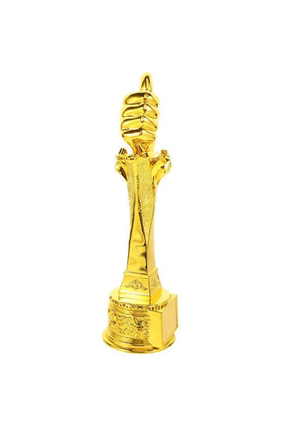 Office Decor Competition Trophy for Winner Golden Resin 1Set 10.2X2.9X2.9In