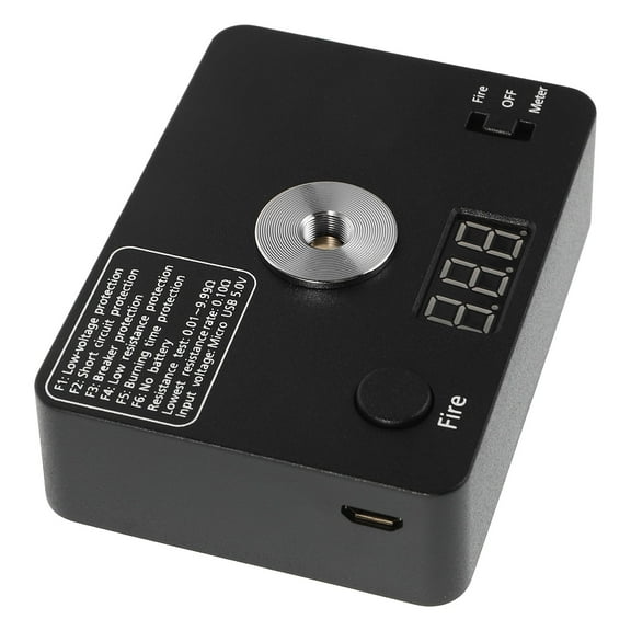 Precision Electrical Tool for Electricians Black Plastic Ohm Meter Compact Lightweight Safe and