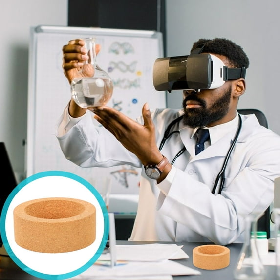 FRCOLOR Orange Synthetic Material Flask Stand for Storage with Excellent Support and Chemical Resistance