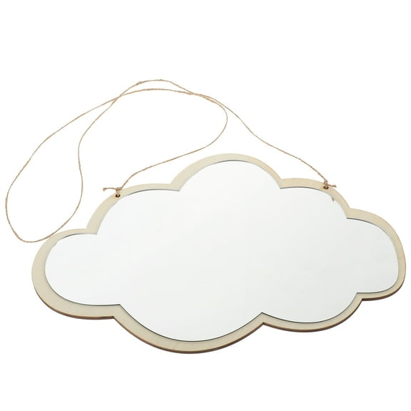 WRISTBIQUE Modern Mirror Cloud Shape For Bedroom 1 Set 13.8X9.1X0.2in