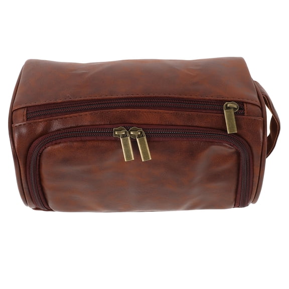 FRCOLOR Organizer Makeup Bags Large Girls Kit Travel Brown