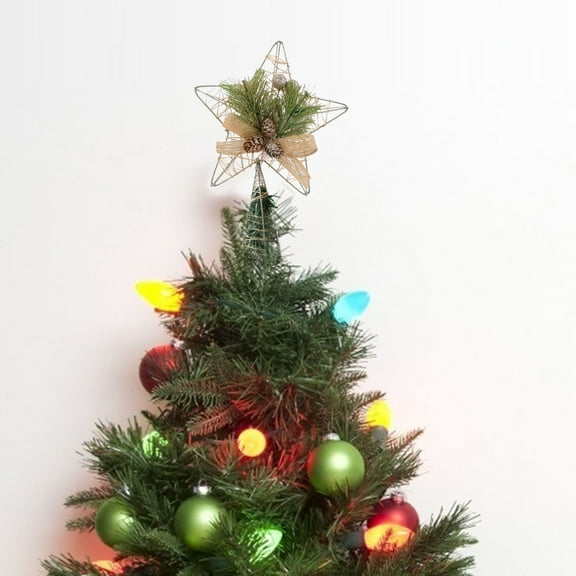 HORIALENCE Christmas Tree Star Decoration 10.22X6.68X2.36In 1Pack