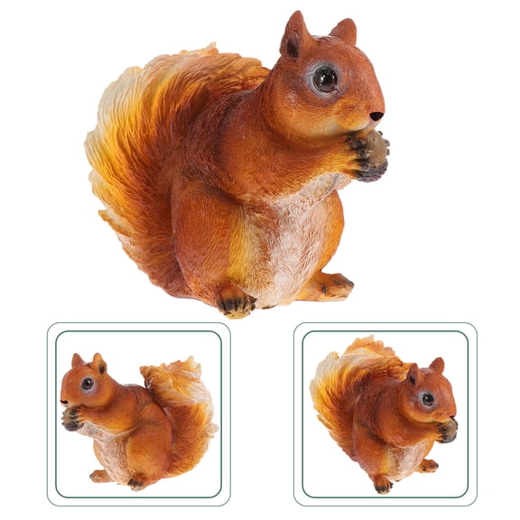 FRCOLOR Ornaments Outdoor Animal Garden Decor Lovely Squirrel Appearance