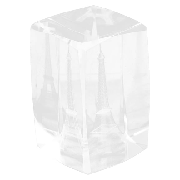 FRCOLOR Ornaments Tower Crystal Paperweight Ornament Souvenir Office 7.6X5X5CM