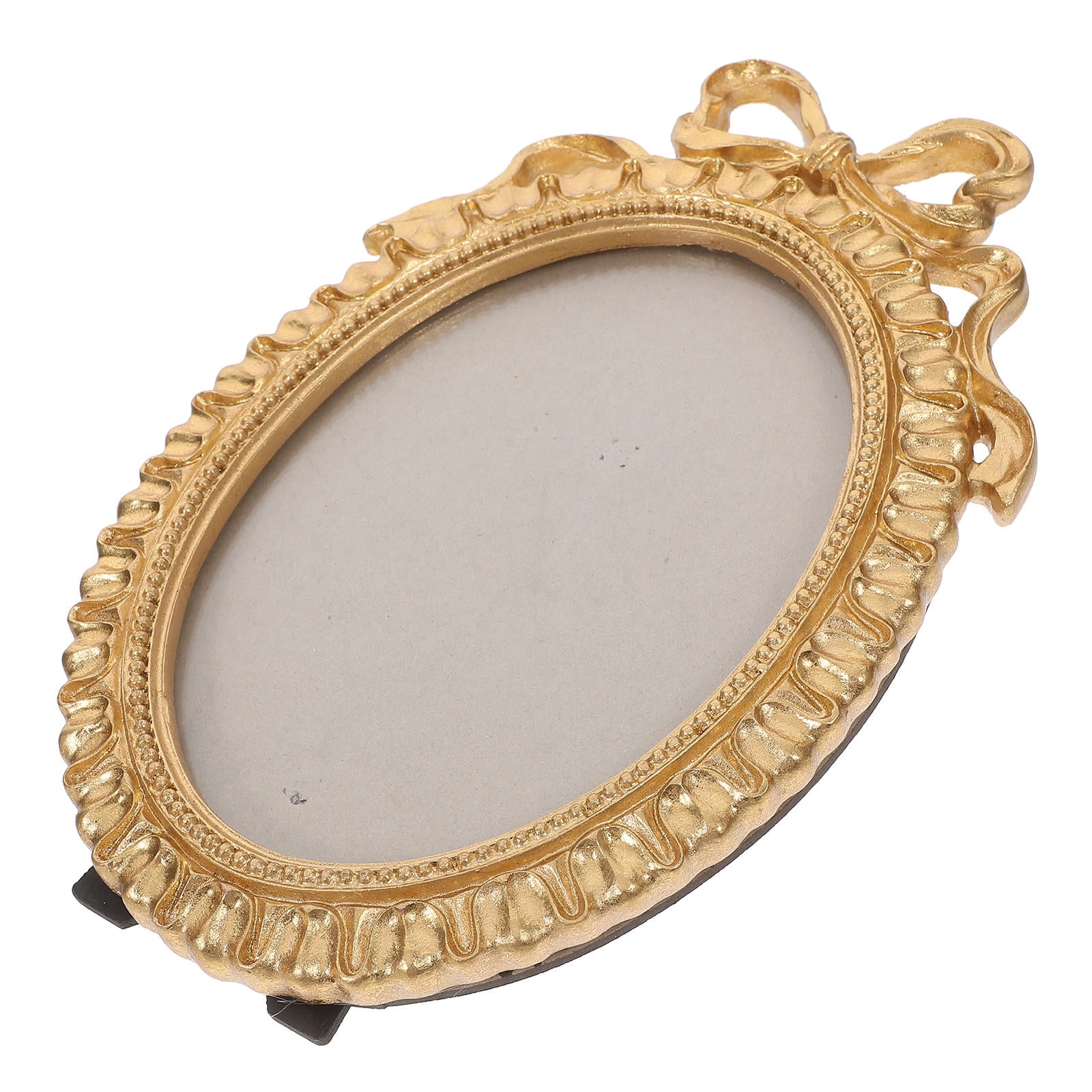 Ordinary Photo Frame FRCOLOR Vintage-Inspired Ornate Resin Photo Frame with Bowknot, Wall ...